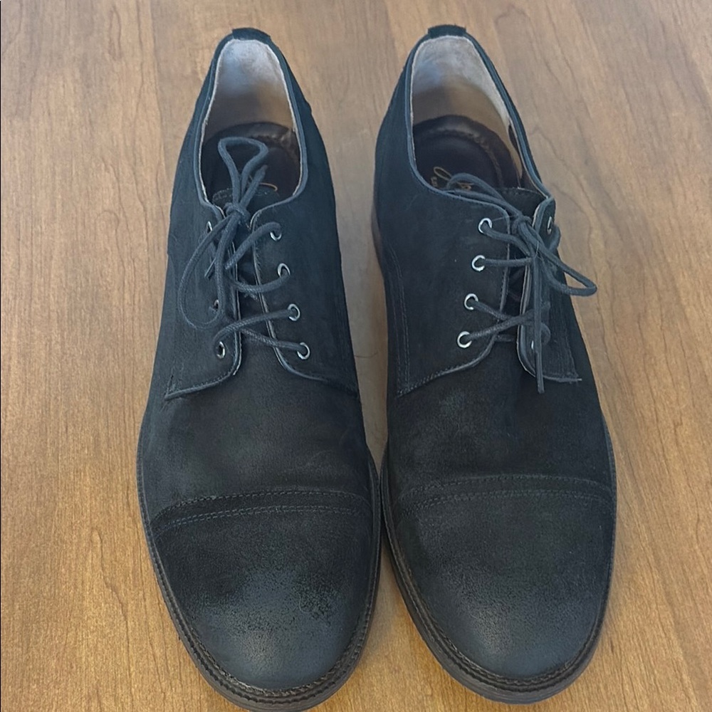 J&M Men's Brenner Black Wax Suede Chukka Boots - Lace-Up Dress Casual